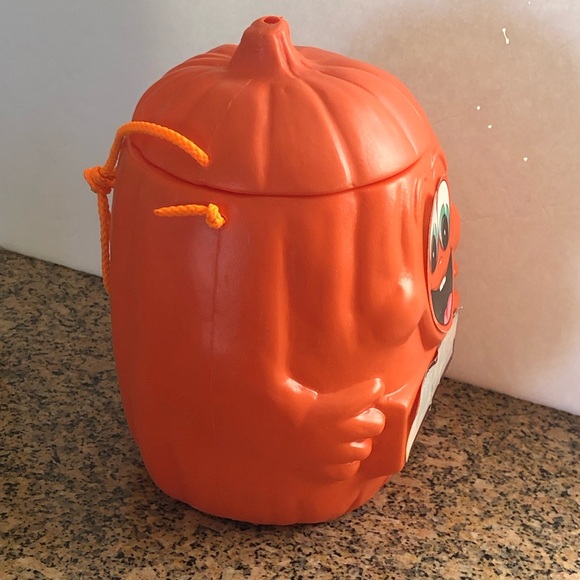 Vintage 1990 Advertisement Mars Milky Way Blow Mold Pumpkin Candy Pail Bucket - Picture 14 of 14